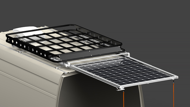 SR1R Series Sliding Solar Panel Rack System