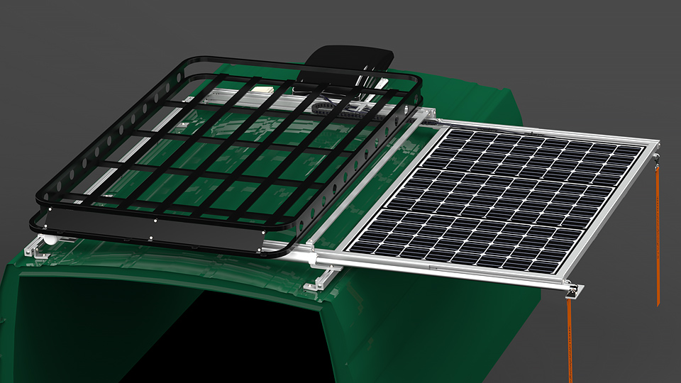 SR1S Series Sliding Solar Panel Rack System