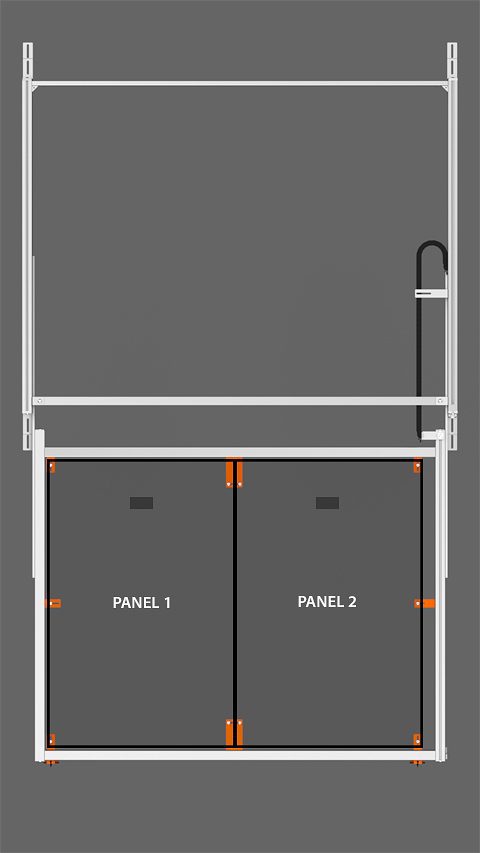 PV Array Bracket Kit (SR1S Series) - Vertical Orientation