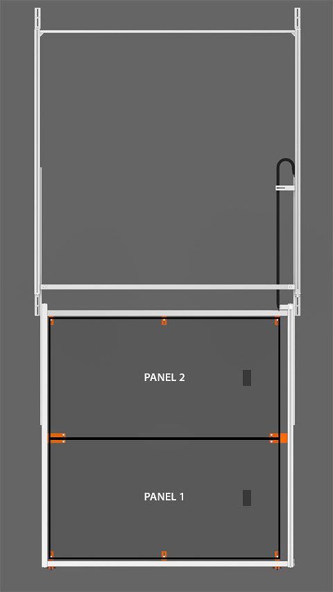 PV Array Bracket Kit (SR1S Series) - Horizontal Orientation