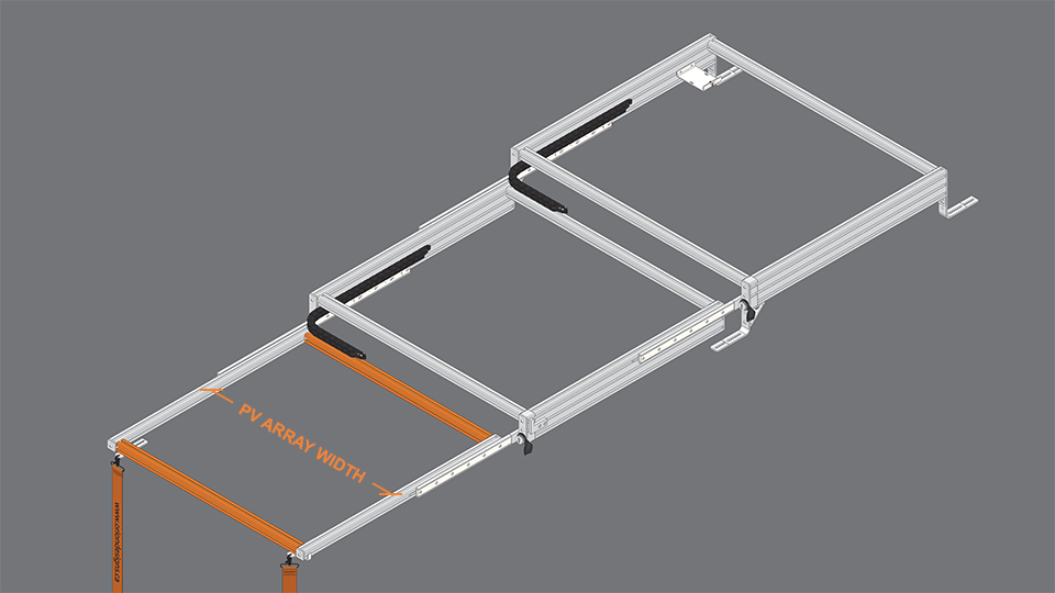 Base Components (PV Array Width): SR1-3SD Model